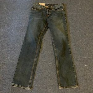 Dark Blue Men’s Size 28x30 Authentic Denim Slim Straight Hollister Jeans